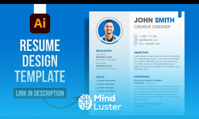 Illustrator Resume Design Template Create a Professional CV