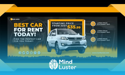 Illustrator Tutorial Creative Facebook Banner Design for Rent a Car Services