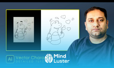 Concept of Flat Vector Character Design in Adobe illustrator 2023 in Hindi