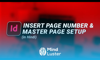 Class 17 Add Page Number on Book or Magazine Master Page Setup Adobe InDesign in Hindi