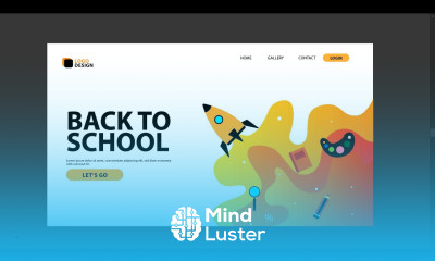 illustration Landing Page Design illustration flat vector illustration tutorial graphicsmentor