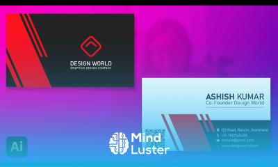 Visiting Card Design in Adobe illustrator Hindi Graphics Designing Tutorial