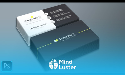 How to Design Pro Visiting Cards in Photoshop in Hindi GraphicsMentorJitendra