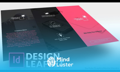 Tri Fold Leaflet Design Tutorial Adobe InDesign cc