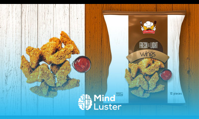 WINGS PACKAGING DESIGN with Mockup illustrator Photoshop