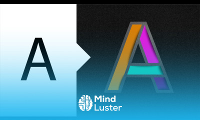 Make Alphabet A in stylish way Adobe illustrator tutorial