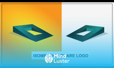 isometric Square Logo Design Adobe illustrator tutorial urdu hindi