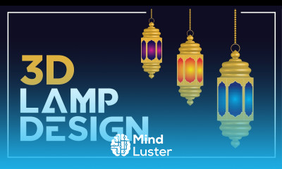 3D Lamp Design Adobe illustrator tutorial 2022 urdu hindi