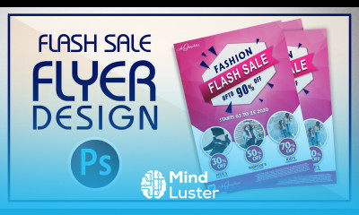 Photoshop Tutorial How to Make Flash Sale flyer Banner Brochure Design Tutorial urdu hindi