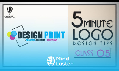 5 Minute Logo Design Tips Become a logo master Class 05 Printing Press logo CorelDraw 2020