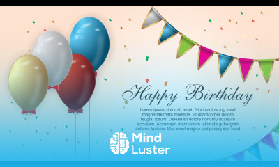 CorelDraw Tutorial Happy Birthday Flag Banner Design