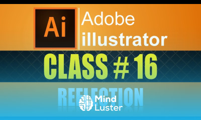 How to add REFLECTION IN Adobe illustrator CC 2017 Experiment Course Part 16 urdu hindi