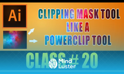 Clipping Mask Tool Like Powerclip tool in Adobe illustrator CC 2017 Experiment Course Part 20