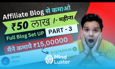 Affiliate Marketing से ₹50 00000 महीना कमाओ  Affiliate Marketing Blog कैसे बनायें rahulupmanyu