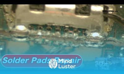 Solder pads repair charging connector