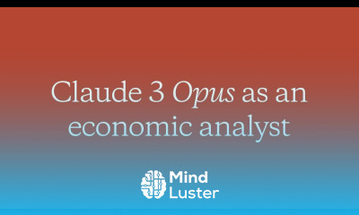 Claude 3 Opus as an economic analyst