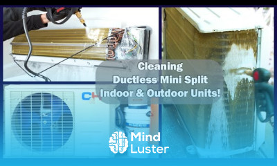 Ductless Mini Split Cleaning Outdoor Coil Indoor Coil Fan Wheel Blower Housing Methods