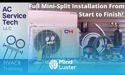 Full Installation of Mini Split Ductless Unit Step by Step