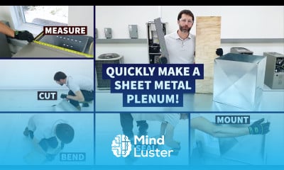 Quickly Make a Sheet Metal Plenum at the Job Site Measure Cut Bend Seal Mount