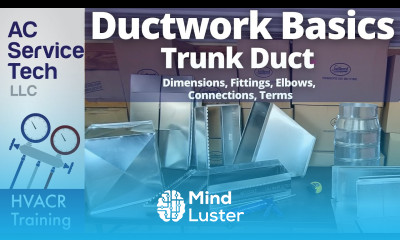 HVAC Ductwork Basics Trunk Duct Fittings Elbows Names Sizes
