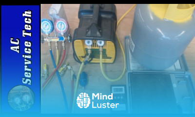 Refrigerant Recovery Machine Hose and Tank Setup Recovery Process