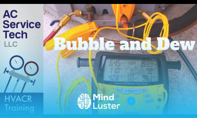 Check the Charge with Bubble and Dew Points For a Blend Refrigerant SMAN460