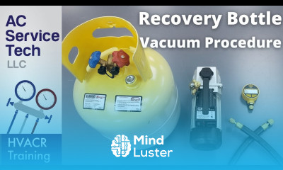 Preparing a New RECOVERY BOTTLE for the HVAC Service Truck