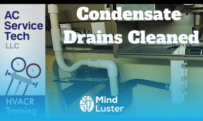 Condensate Drain Traps Lines Cleaned on AC and Gas Furnace