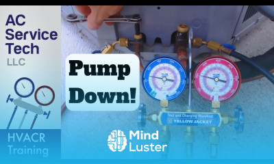 HVAC PUMP DOWN Procedure of Air Conditioner STEP by STEP