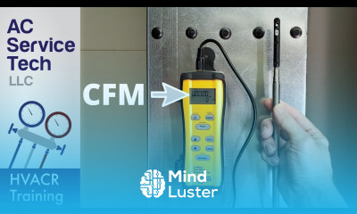 Airflow CFM Measured with a Hot Wire Anemometer