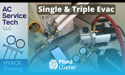 Ductless Mini Split Single Triple Evacuation Method Step By Step Opening Valves