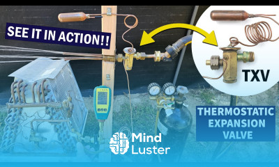 Showing TXV Operation with a Water Stream Thermostatic Expansion Valve Explained
