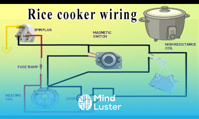 Rice cooker wiring connection