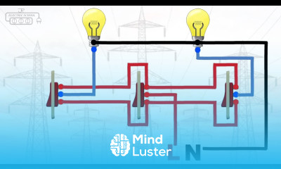 How to turn on and off two bulbs from three places in staircase wiring