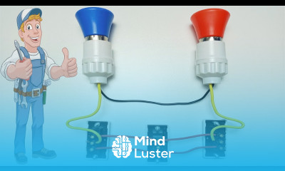 Two bulbs on off three places in staircase wiring