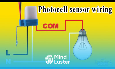 photocell sensor wiring practical video