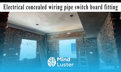 Electrical concealed wiring pipe switch board fitting