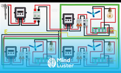 complete house wiring with submeter connection wiring diagram