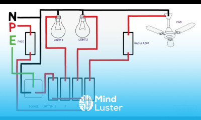 house wiring switch board connection diagram electrical animation video