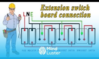 Extension switch board wiring connection