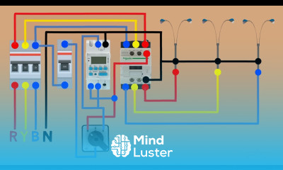 automatic ON OFF street light in digital timer wiring diagram