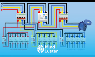 Three phase line to single phase power supply wiring diagram