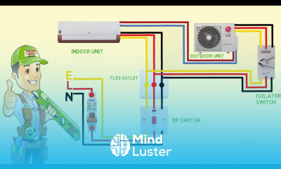 split ac wiring diagram indoor outdoor single phase