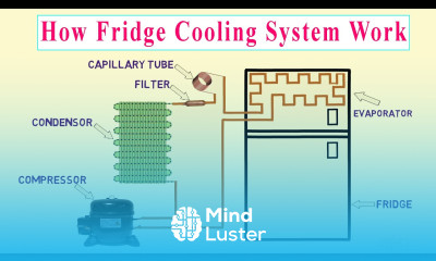 Fridge cooling system diagram Refrigerator cooling system