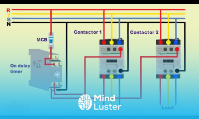 On Delay Timer Connection with Contactor
