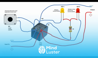 simple short circuit protection circuit diagram