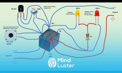 adjustable overload and short circuit protection circuit diagram
