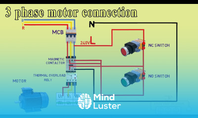3 phase motor dol connection