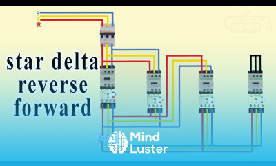 reverse forward star delta starter power wiring