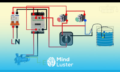 float switch connection auto manual single phase water pump